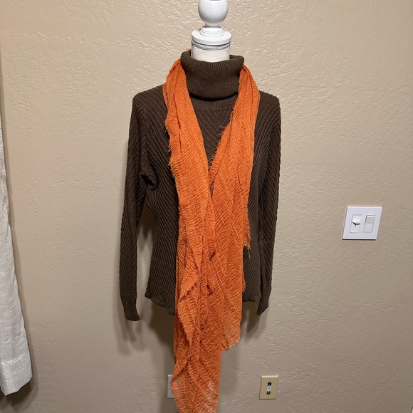 New York & Company Brown Turtleneck Sweater - Picture 15 of 15